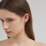 Bowknot Stud Earrings on ear