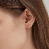 Twisted Circle Stud Earrings (S925)