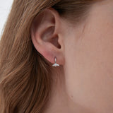 Whale Tail Hoops (S925)