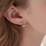 Whale Tail Hoops (S925)