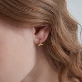 Whale Tail Hoops (S925)