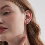 STMG Olive Leaf Hoops in 2 colours on eara