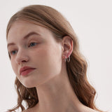 Twisted Circle Hoops (S925)