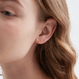 STMG Sweet Heart Stud Earrings on ear