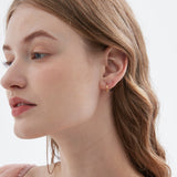 Twisted Circle Hoops (S925)