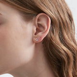 STMG Star Stud Earrings on ear