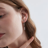Vertical Bar Dangle Earrings (S925)