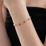 STMG Green Emerald Bracelet on hand