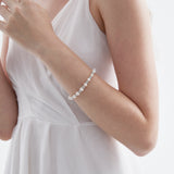 STMG Natural Pearl with Sparkly Beads Bracelet on hand