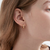 Twisted Circle Pave Hoops (S925)