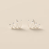 STMG Minimalist Wave Stud Earrings