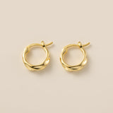 Twisted Circle Hoops (S925)