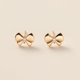 Bowknot Stud Earrings (S925)