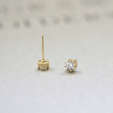 STMG Tiny Crown Stud Earrings in gold