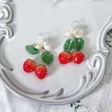 STMG Strawberry Dangle Earrings