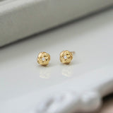 Twisted Circle Stud Earrings (S925)