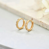 Twisted Circle Pave Hoops (S925)