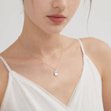 STMG Natural Baroque Pearl Necklace on neck