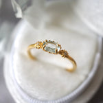 STMG Natural Topaz Adjustable Ring