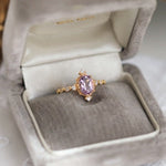 Lavender Amethyst Adjustable Ring 