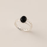 Black Agate Ring