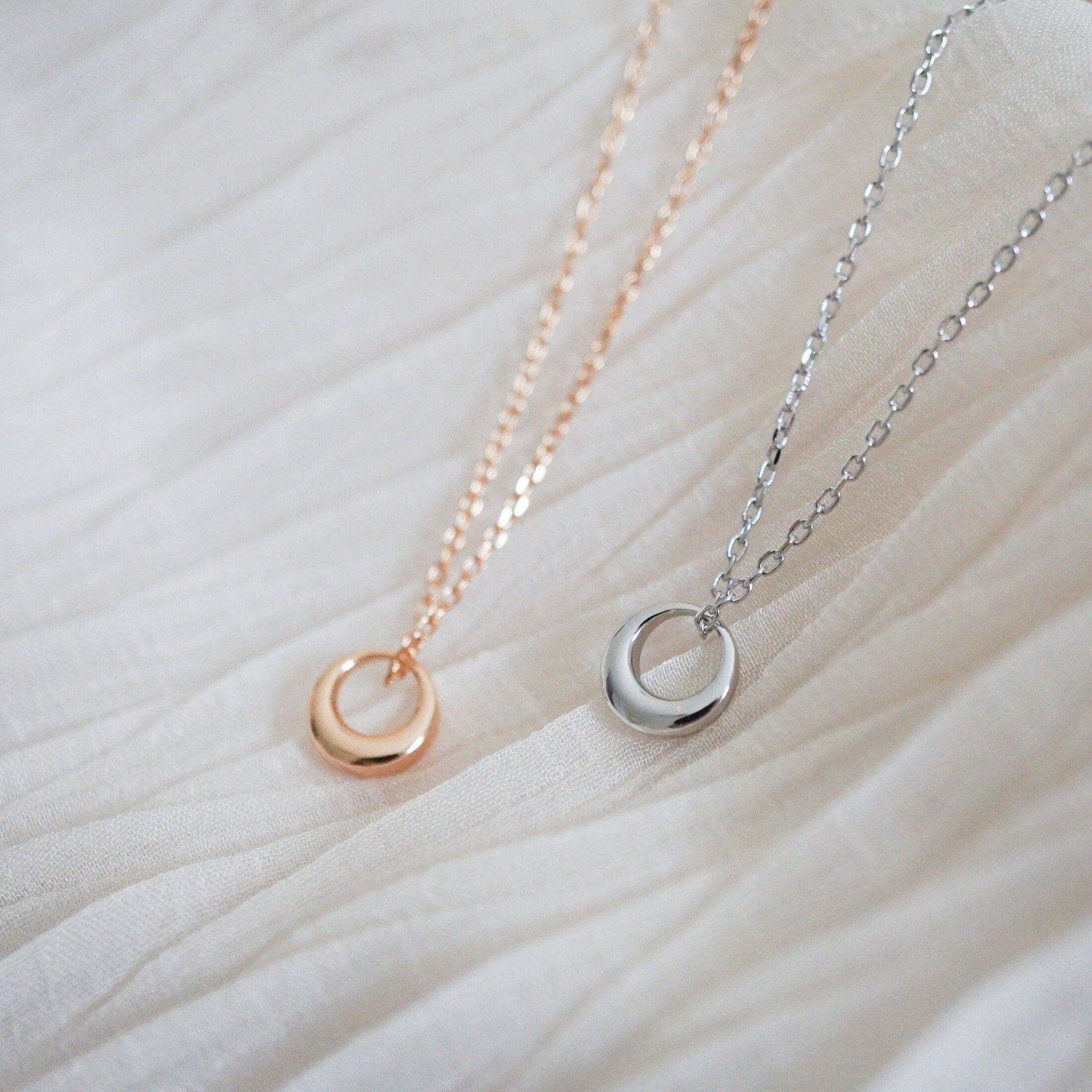 STMG Minimalist Circle Necklace in 2 colours
